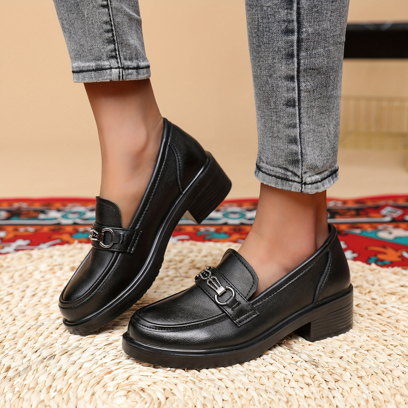 BuckleCharm™ Women’s Slip-On Loafers