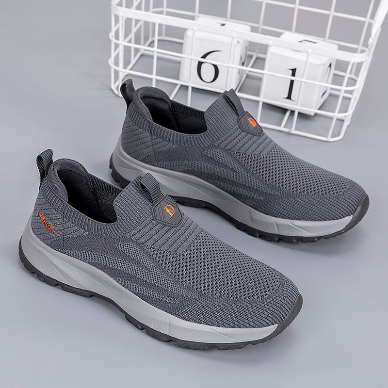 ComfyStride™ Men’s Orthopedic Slip-On Knit Sneakers
