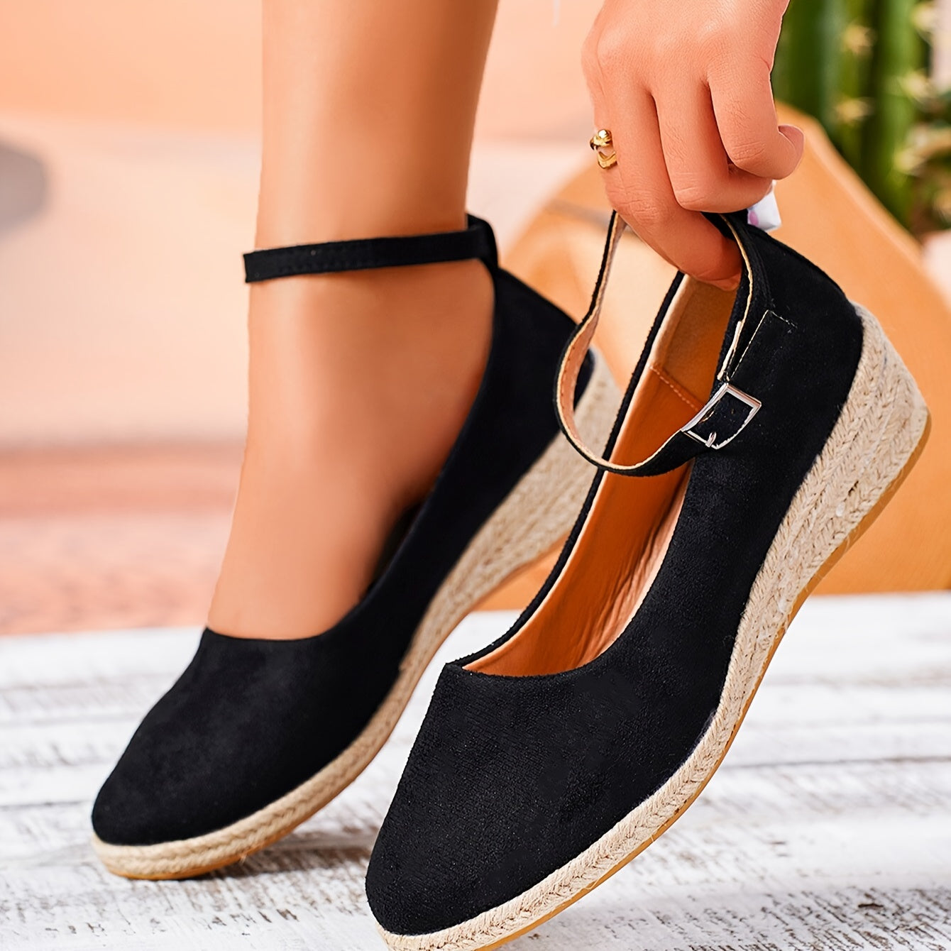 BellaStride™ Elegant Espadrille Flats