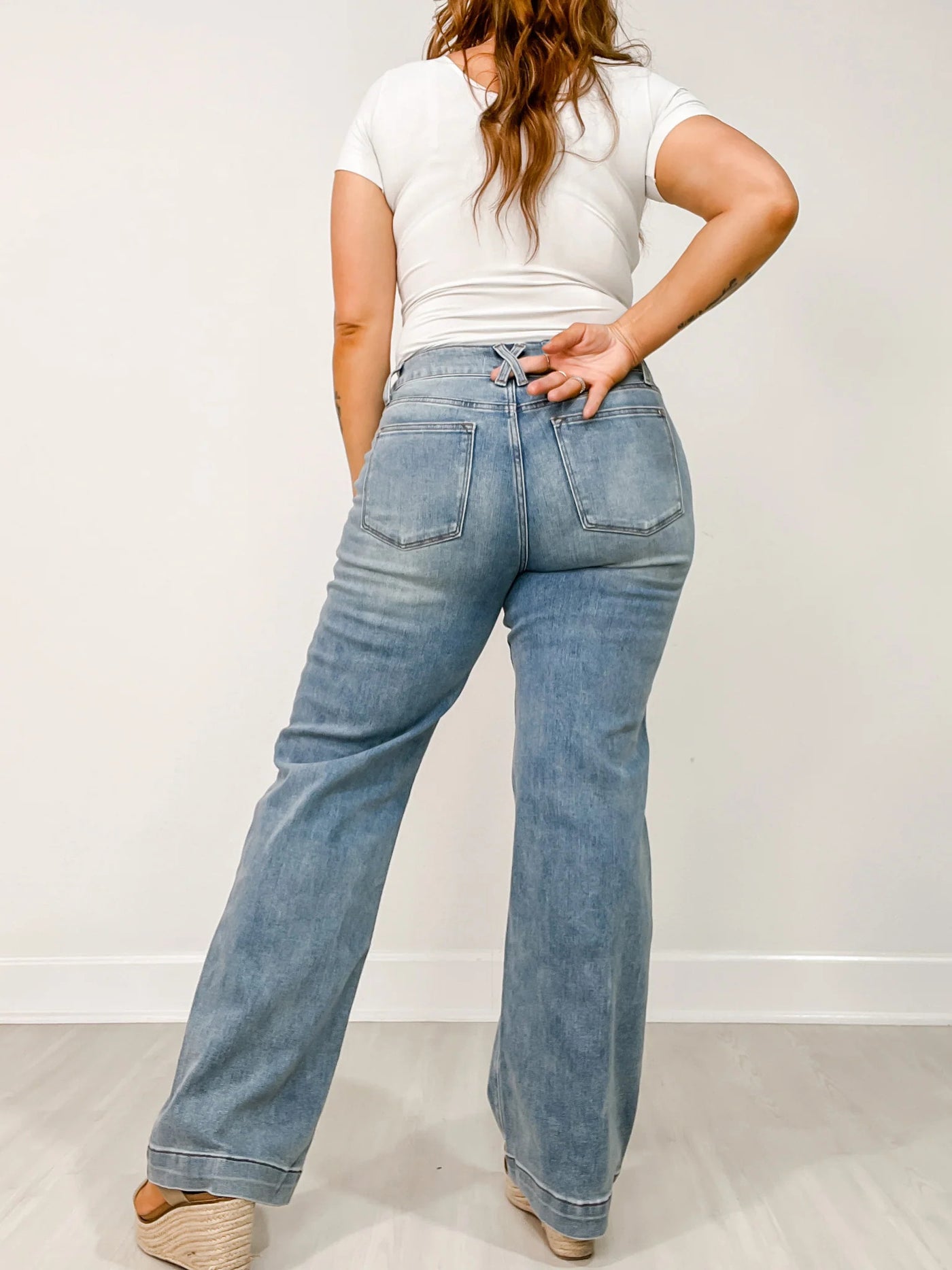 LuxeLane™ Wide Leg Jeans