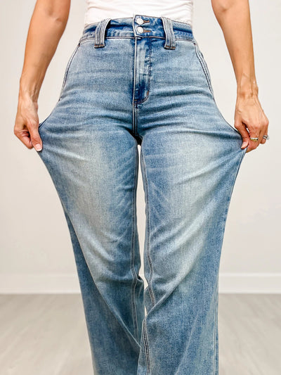 LuxeLane™ Wide Leg Jeans
