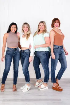 LuxeLane™ Wide Leg Jeans