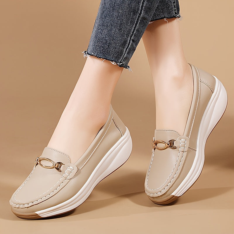 VOLINTER™ Women’s Platform Moccasin Loafers