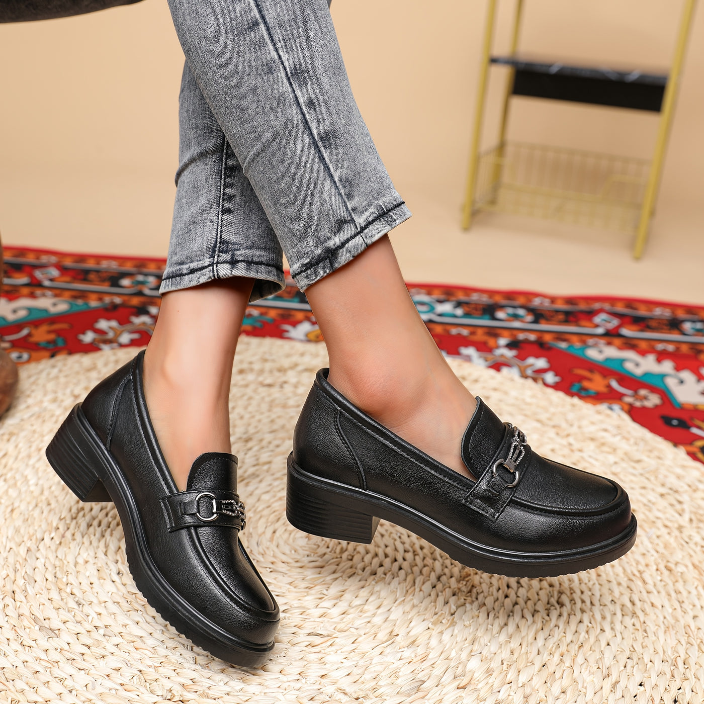 BuckleCharm™ Women’s Slip-On Loafers