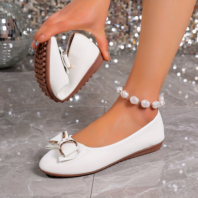 ShineStep™ Women’s Rhinestone Buckle Flats