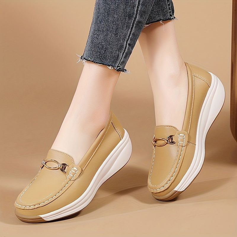 VOLINTER™ Women’s Platform Moccasin Loafers