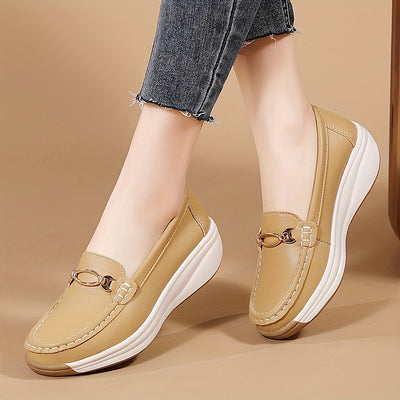 VOLINTER™ Women’s Platform Moccasin Loafers