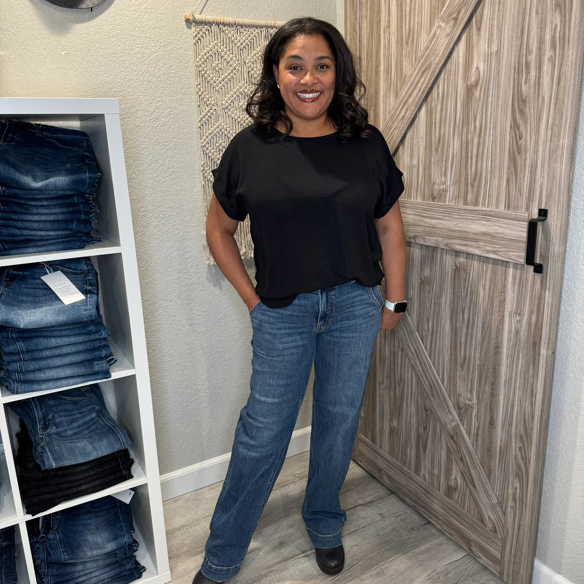LuxeLane™ Wide Leg Jeans