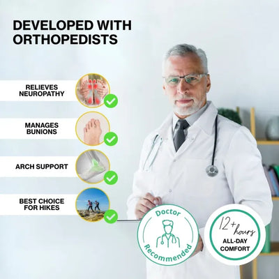 ComfyStride™ Men’s Orthopedic Slip-On Knit Sneakers