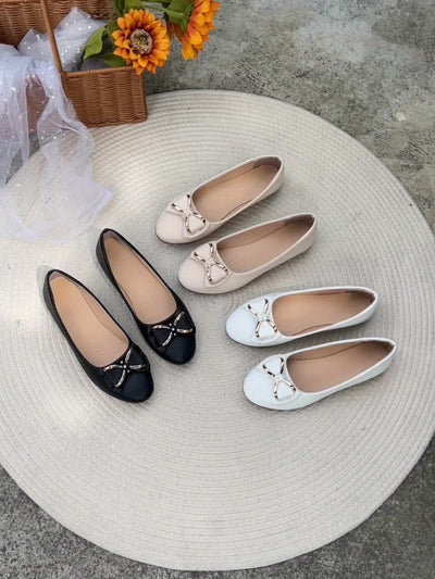 ShineStep™ Women’s Rhinestone Buckle Flats