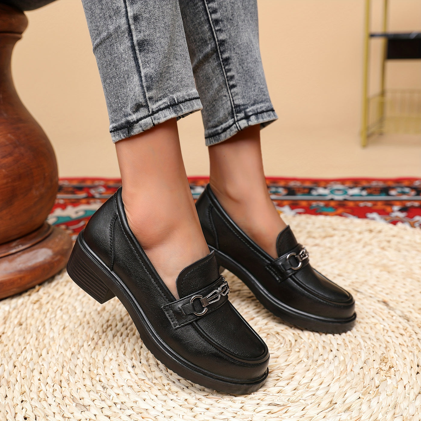 BuckleCharm™ Women’s Slip-On Loafers
