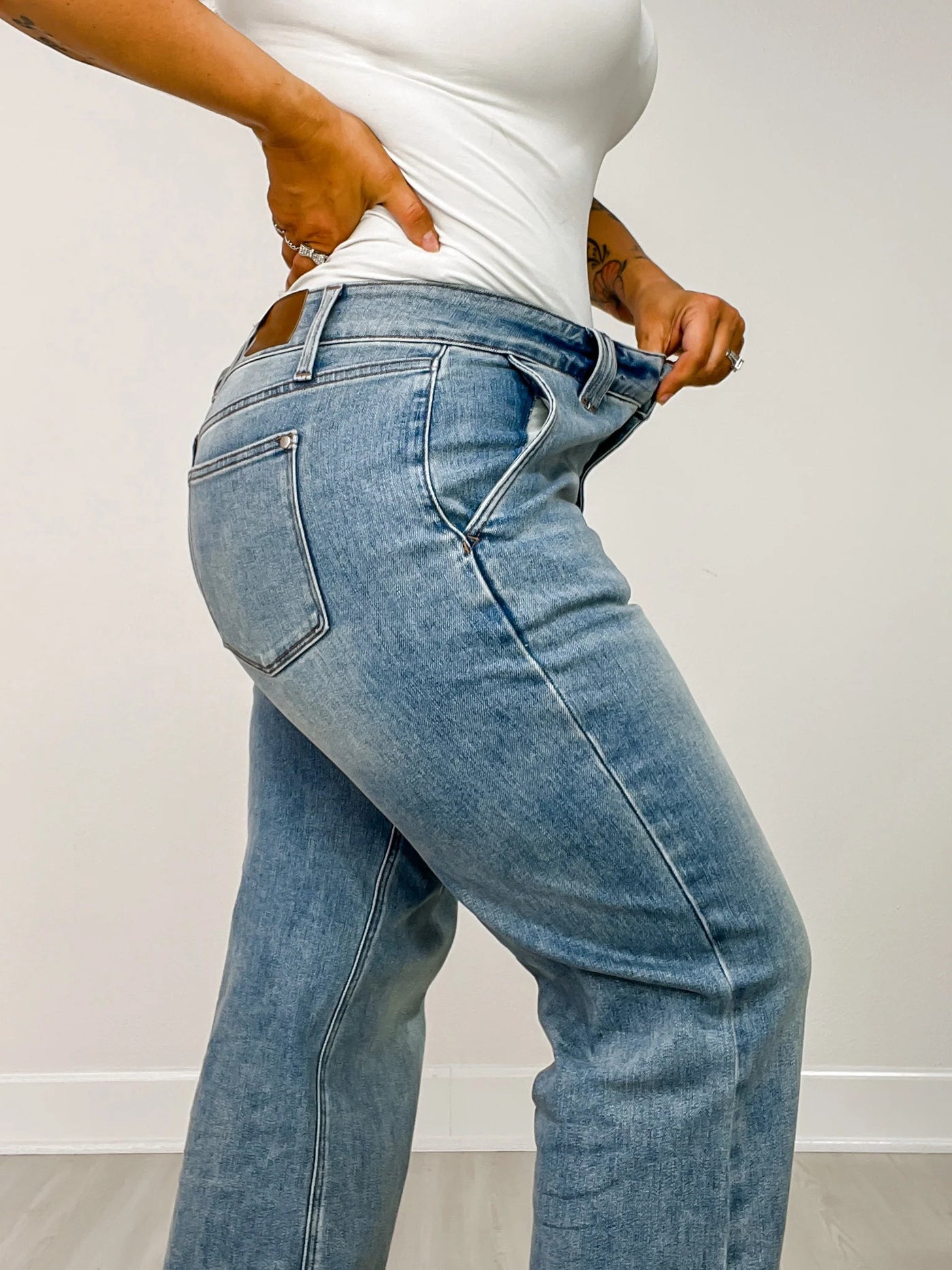 LuxeLane™ Wide Leg Jeans