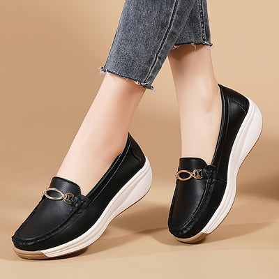 VOLINTER™ Women’s Platform Moccasin Loafers