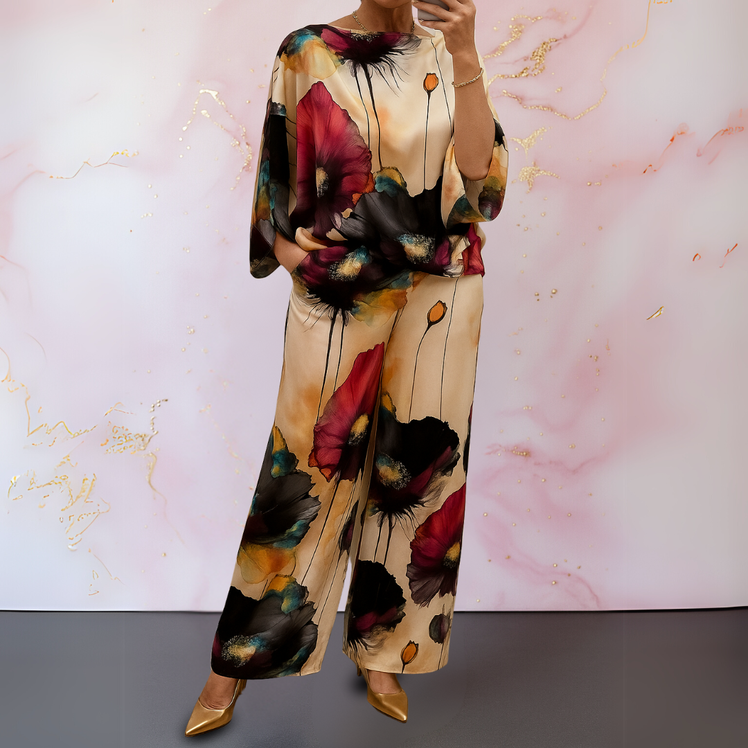 Moniek Satin Two-Piece Set