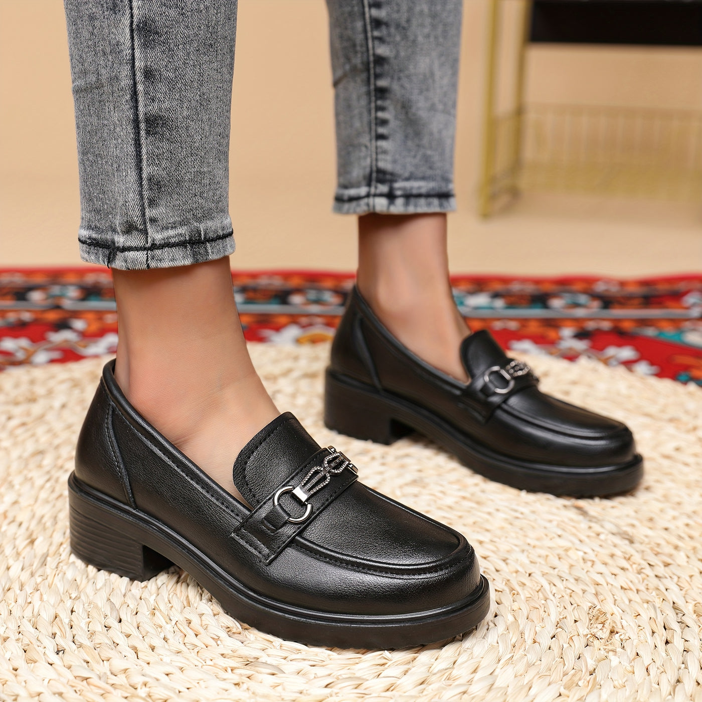 BuckleCharm™ Women’s Slip-On Loafers