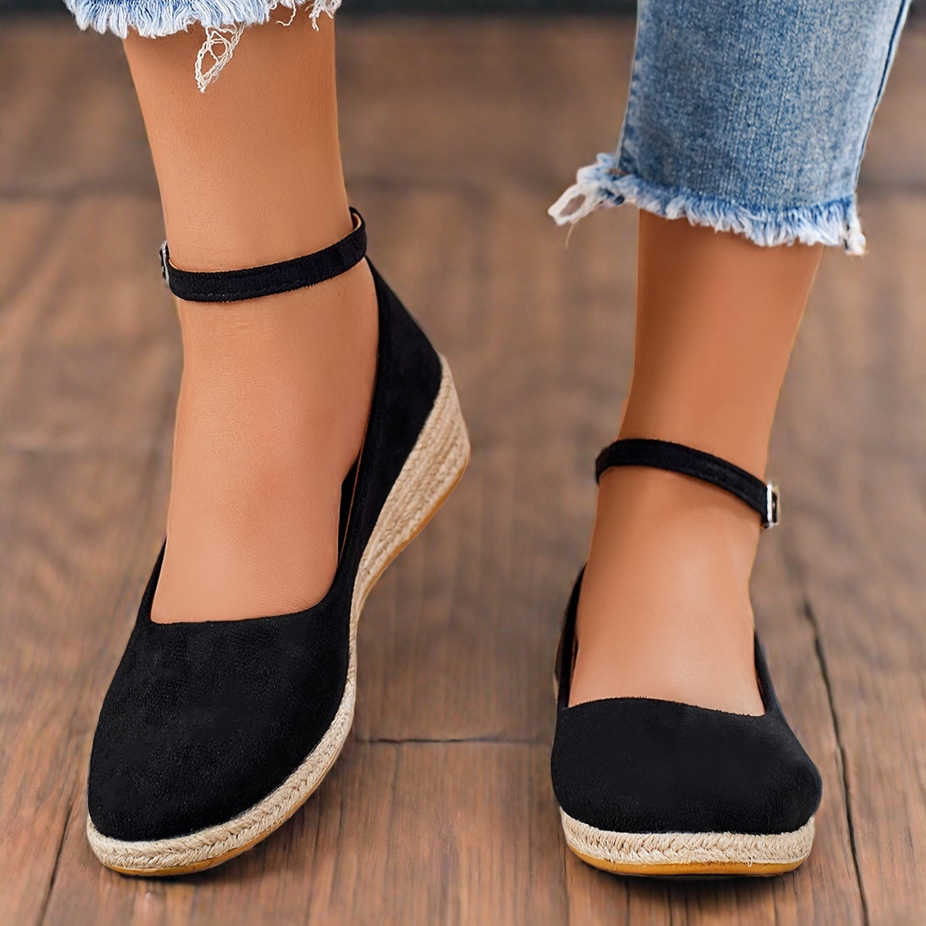BellaStride™ Elegant Espadrille Flats