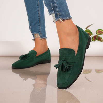 TasselEase™ Women’s Slip-On Flats