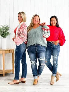 LuxeLane™ Wide Leg Jeans