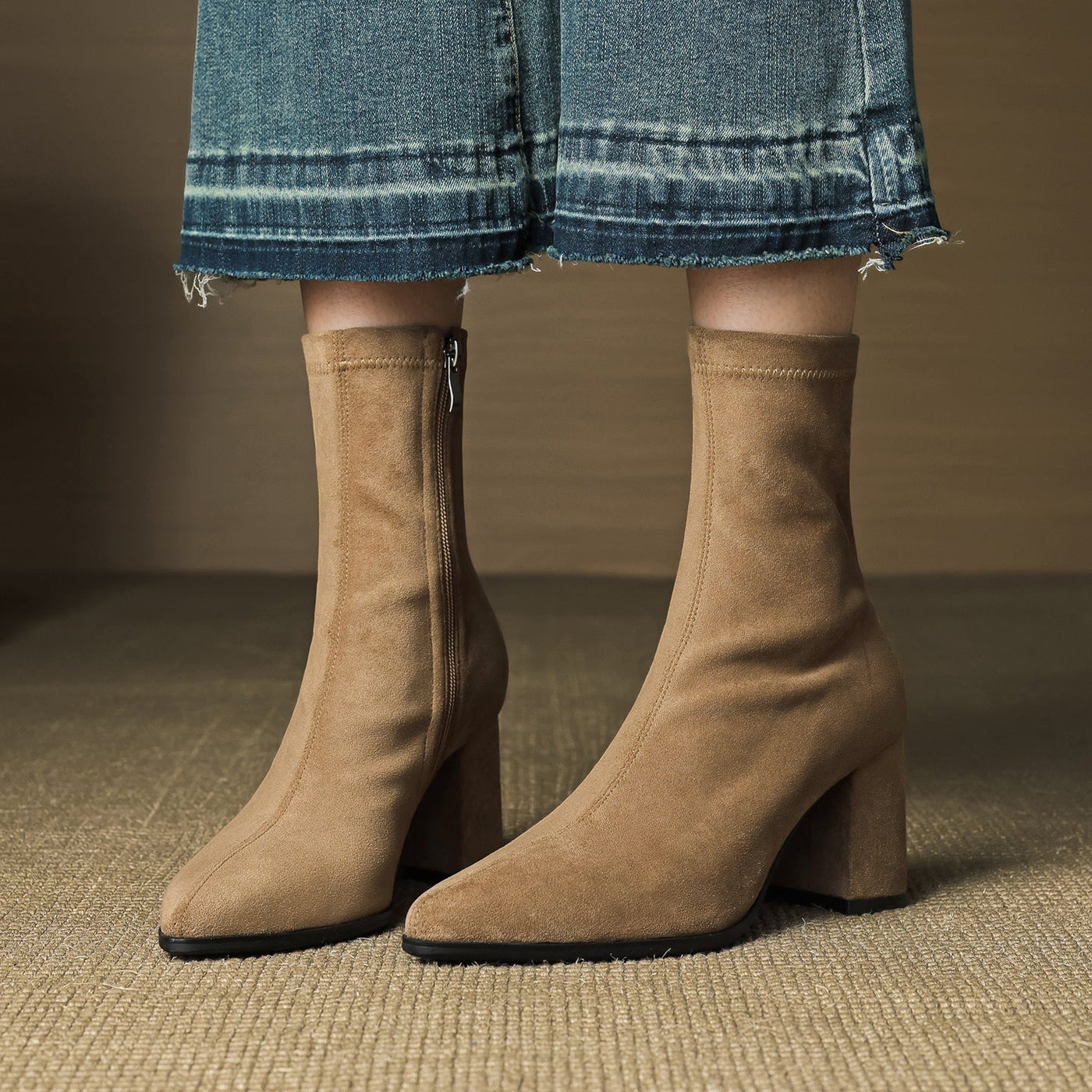 AloraLuxe™ – Genuine Suede Boots