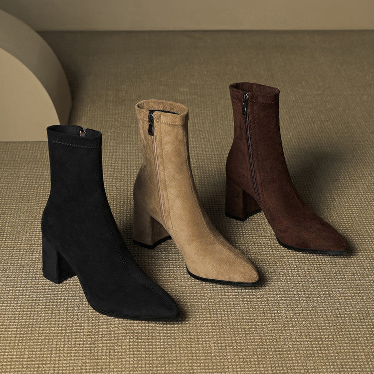 AloraLuxe™ – Genuine Suede Boots
