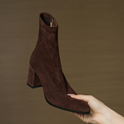 AloraLuxe™ – Genuine Suede Boots