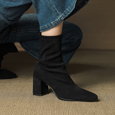 AloraLuxe™ – Genuine Suede Boots