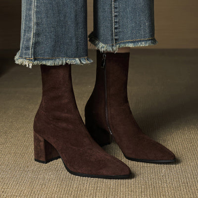 AloraLuxe™ – Genuine Suede Boots