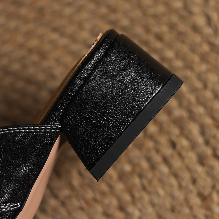 IvoraLuxe™ – Premium Leather Mules