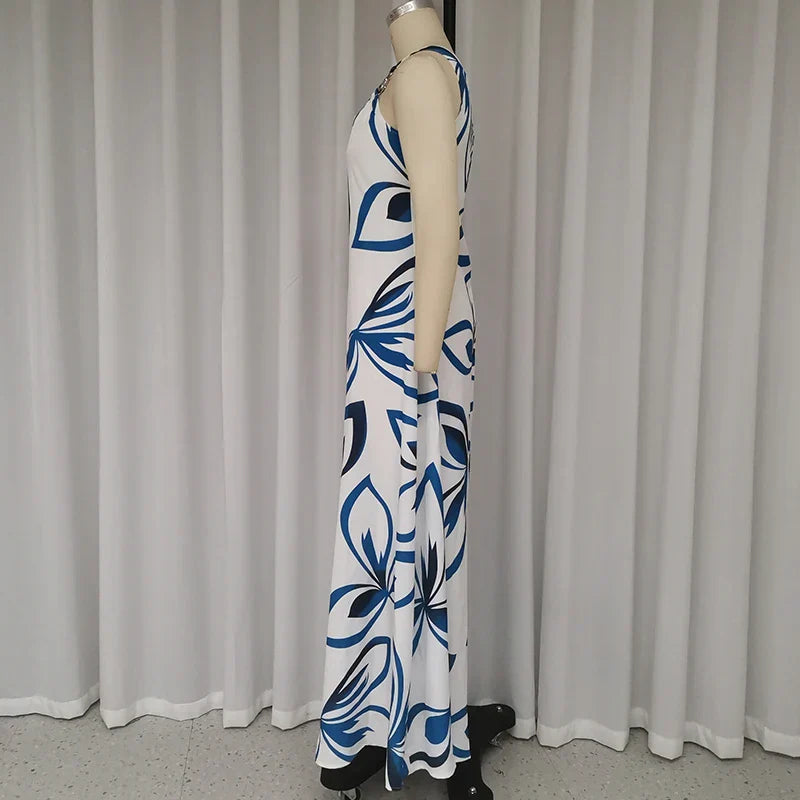 Ellafads™ | One-Shoulder Summer Maxi Dress