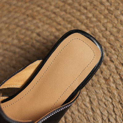 IvoraLuxe™ – Premium Leather Mules