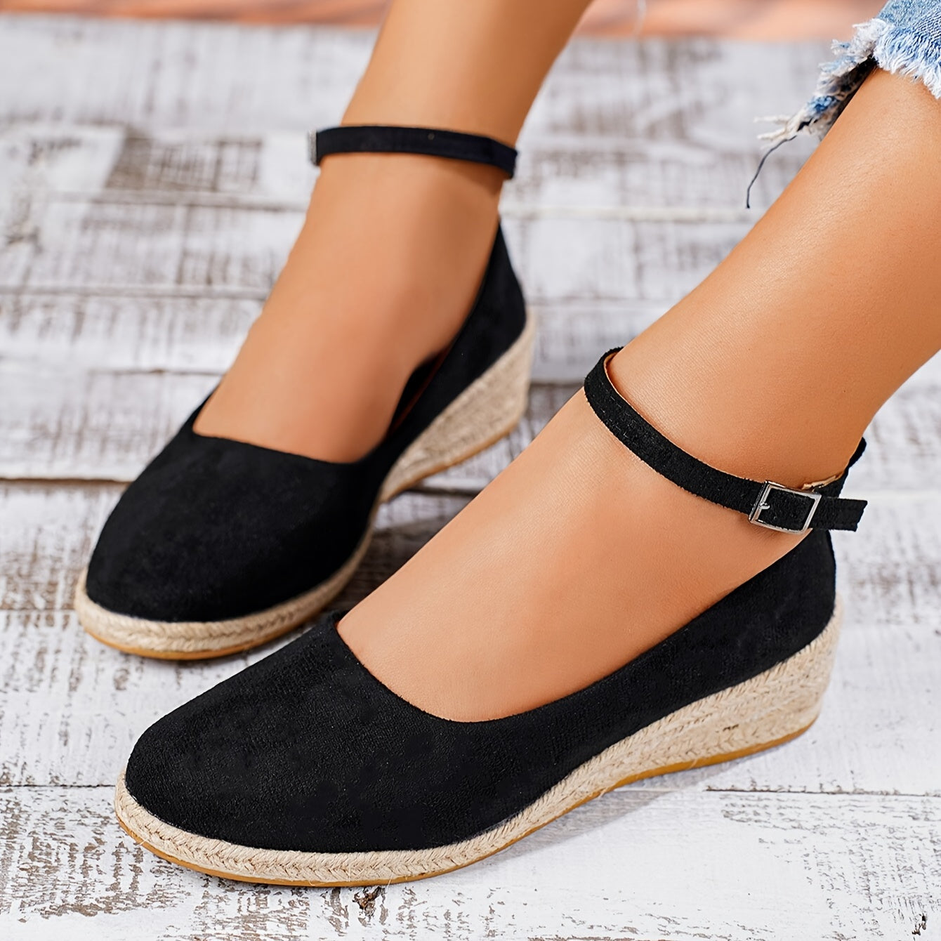 BellaStride™ Elegant Espadrille Flats