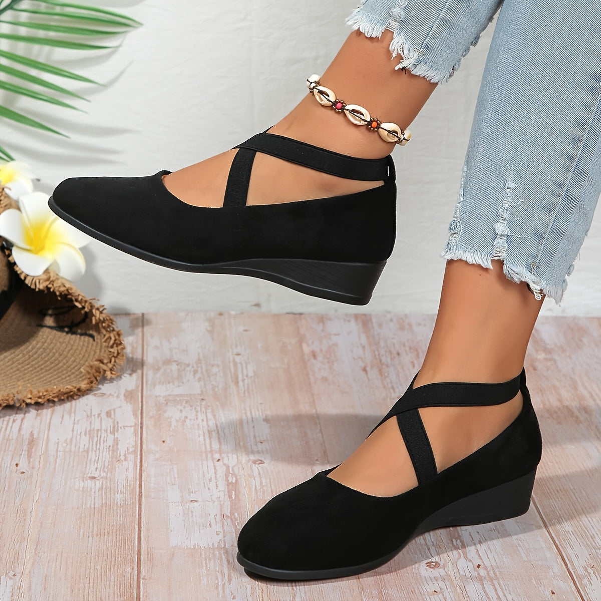 Elegancia™ Women’s Slip-On Dance Flats