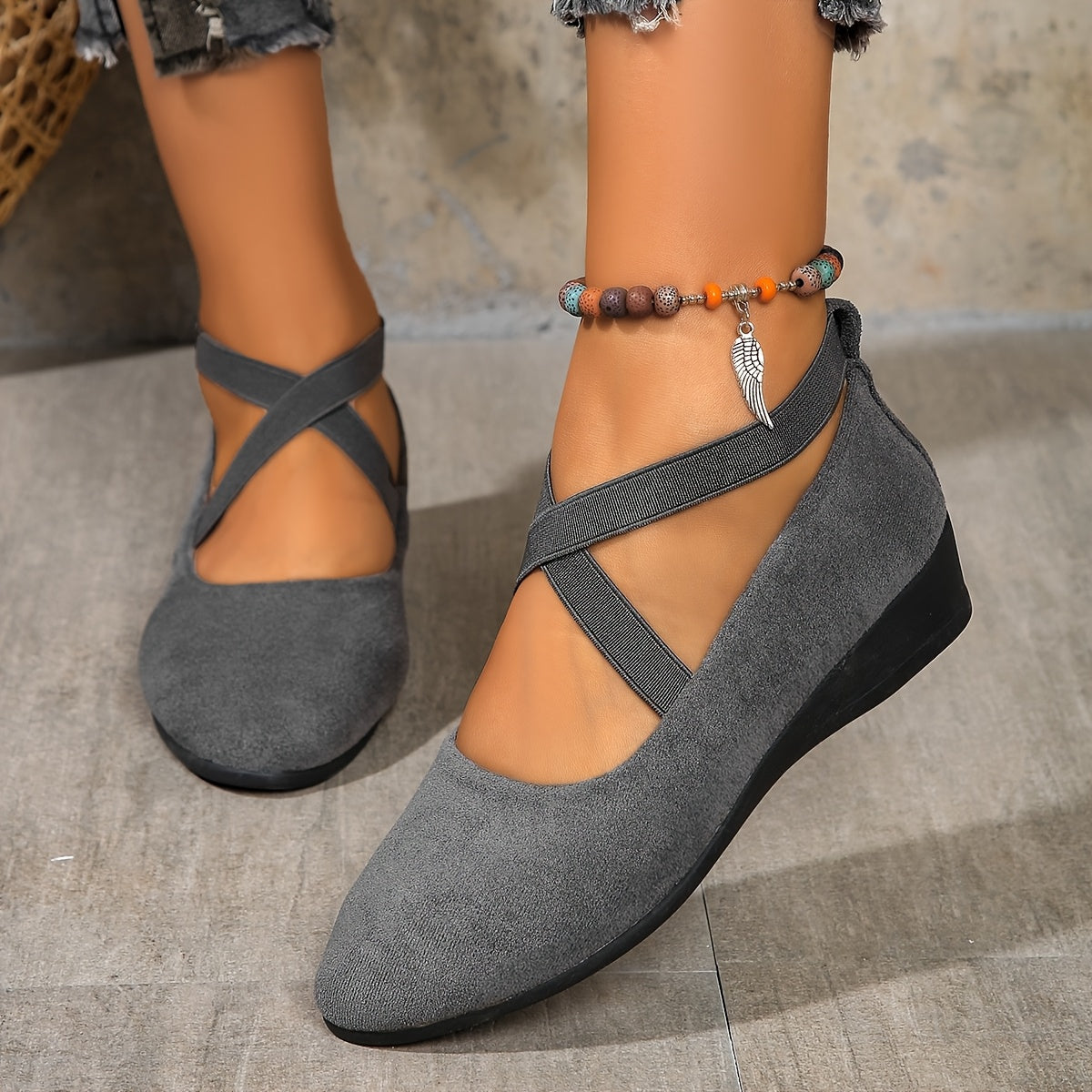 Elegancia™ Women’s Slip-On Dance Flats