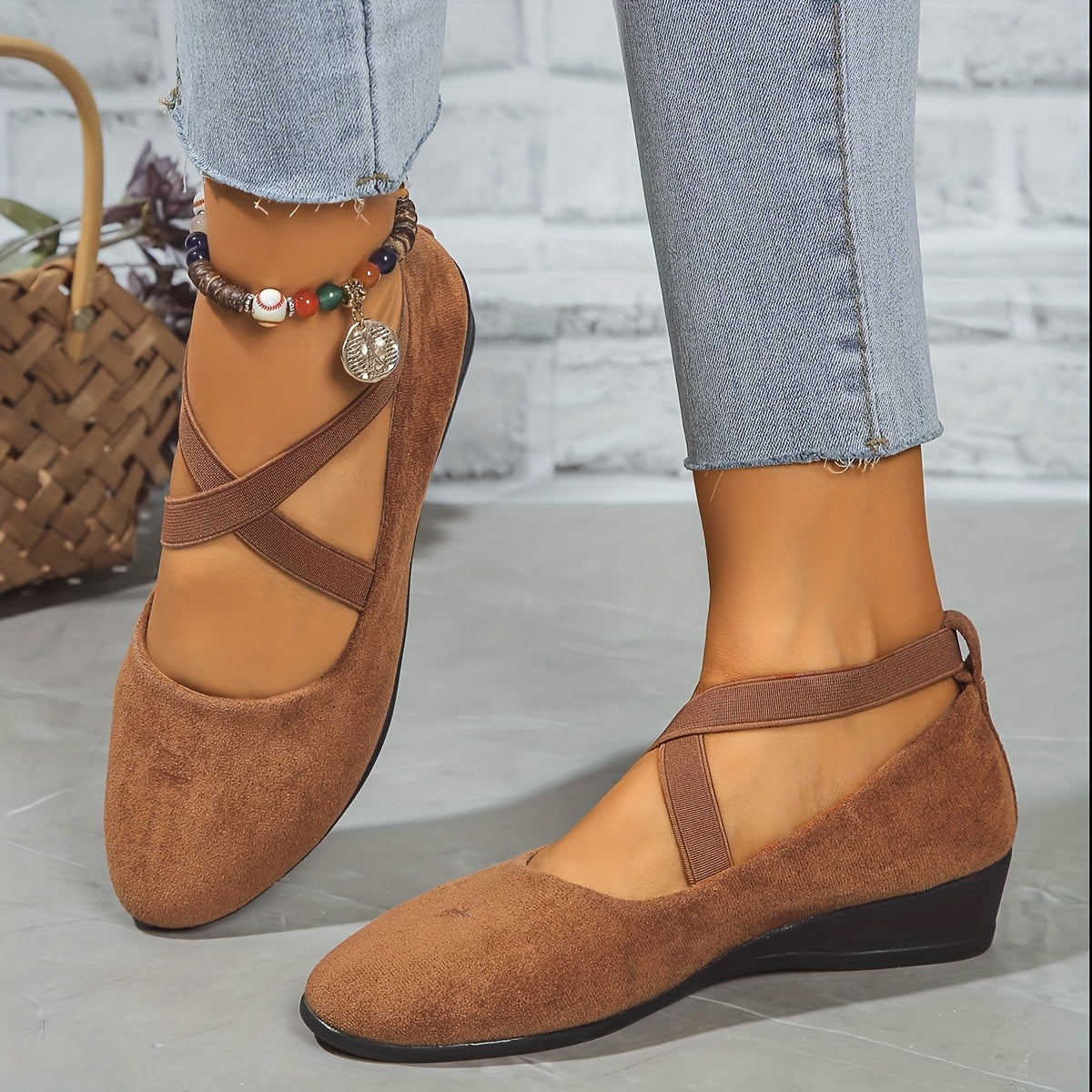 Elegancia™ Women’s Slip-On Dance Flats