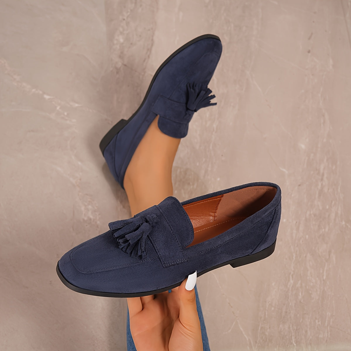 TasselEase™ Women’s Slip-On Flats