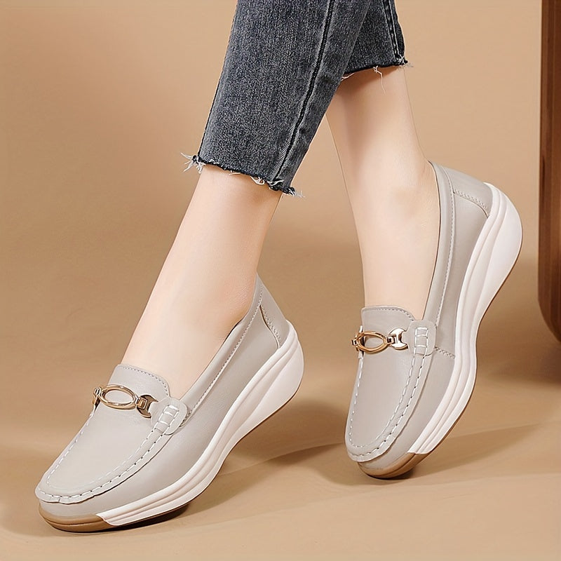 VOLINTER™ Women’s Platform Moccasin Loafers