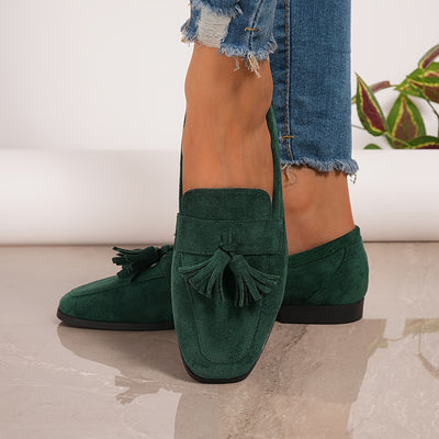 TasselEase™ Women’s Slip-On Flats