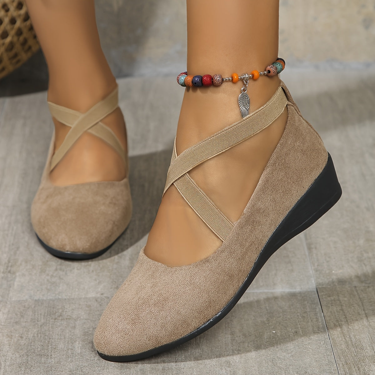 Elegancia™ Women’s Slip-On Dance Flats