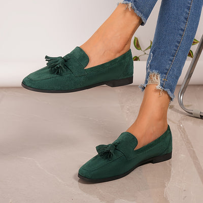 TasselEase™ Women’s Slip-On Flats