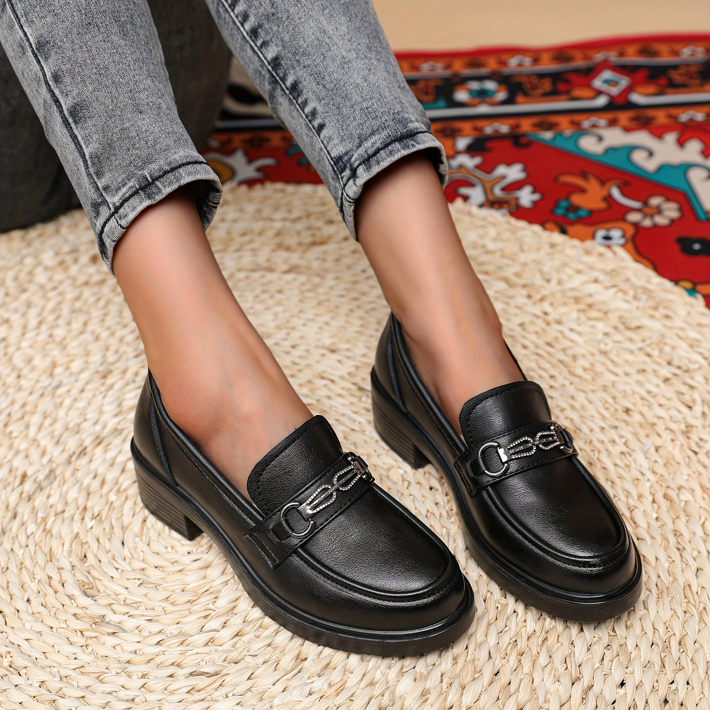 BuckleCharm™ Women’s Slip-On Loafers