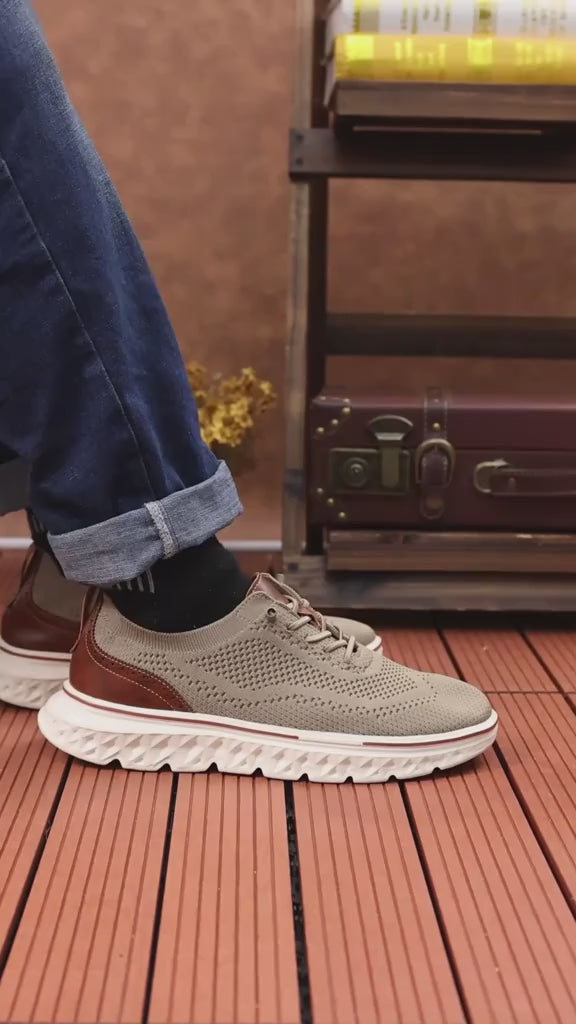 StrideEase™ Men’s Hands-Free Slip-On Oxford Sneakers