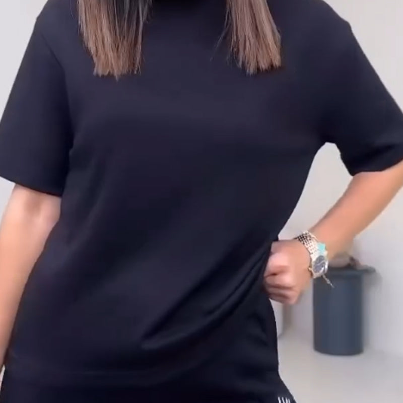 Korting™ | Women’s Short Sleeve Top & Pants Two-Piece Set